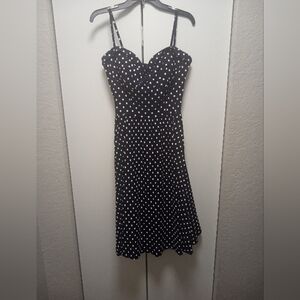 Stop Staring! designer polka dot dress size L